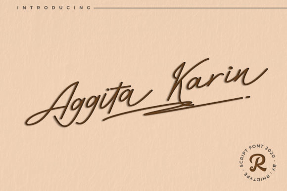 Aggita Karin: The Sweet Handwritten Font for Your Brand