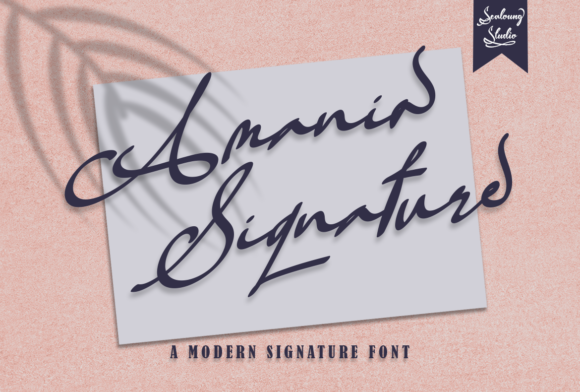 Amania Signature: The Elegant Handwritten Font for Creative Makers