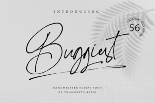 Buggiest: A Bold Modern Script Typeface for Makers