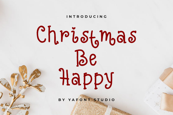 Christmas Be Happy: The Perfect Handwritten Typeface for Holiday Editorial Design
