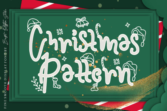 Christmas Pattern: A Festive Handwritten Typeface for Branding