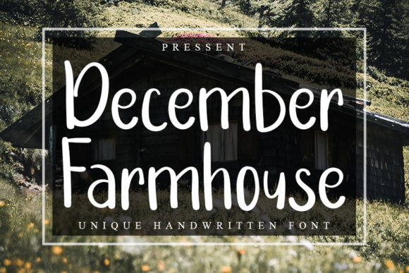 December Farmhouse: The Handwritten Font for Authentic Business Branding