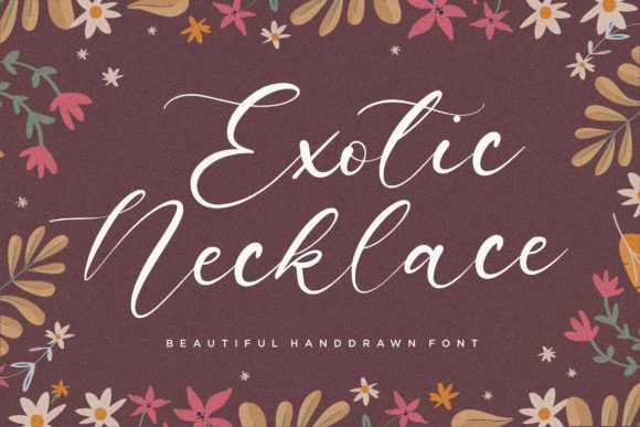 Exotic Necklace: A Premium Handwritten Font for Modern Web Design