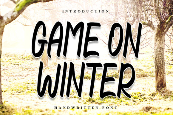 Game on Winter: The Bold Script Typeface for Engaging Editorial Design