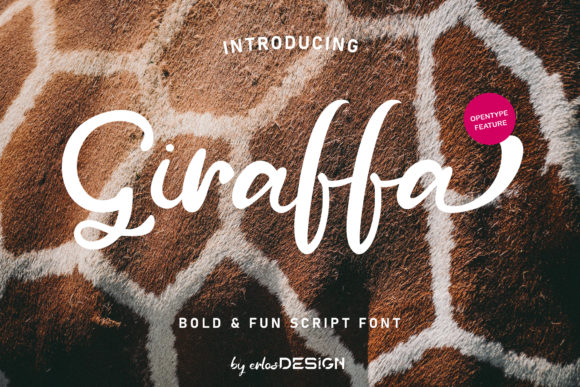 Giraffa: The Script Handwritten Font for Bold Campaign Headlines
