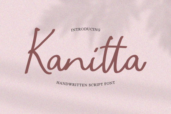 Kanitta: The Flowing Handwritten Font for Elegant Web Design