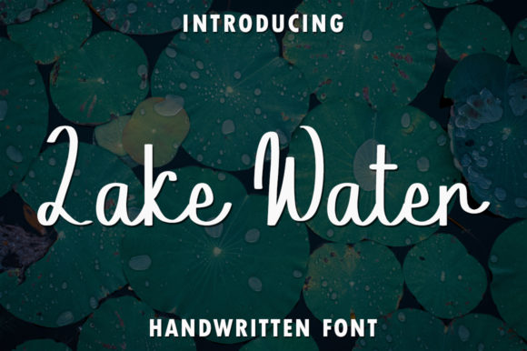 Lake Water Font for Romantic Digital Branding