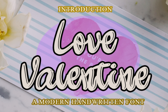 Love Valentine: A Bold Handwritten Script for Modern Design
