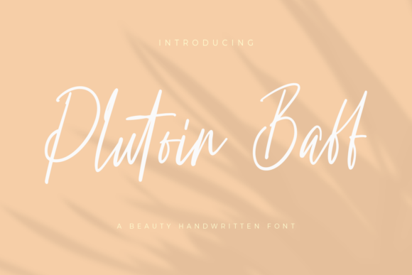 Plutoin Baff: The Modern Handwritten Font for Creative Makers