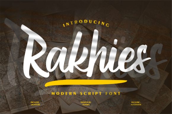 Rakhies: A Bold Script Handwritten Font for Editorial Design