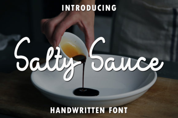 Salty Sauce: A Delicate Handwritten Font for Editorial Design