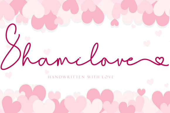 Shamilove: A Romantic Script Handwritten Font for Editorial Design