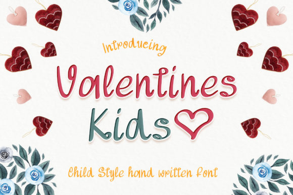 Valentines Kids: A Spectacular Handwritten Font for Branding