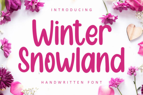 Winter Snowland: A Handwritten Typeface for Editorial Design