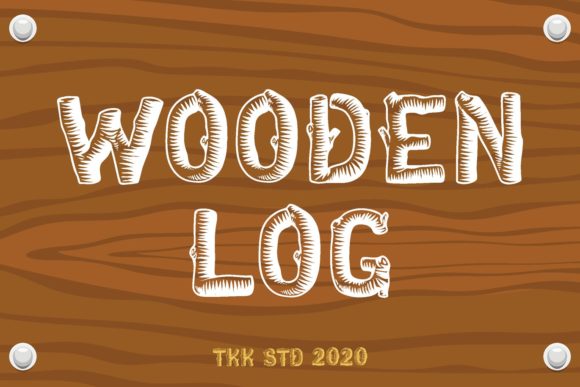Wooden Log: The Nature-Themed Font for Authentic Branding