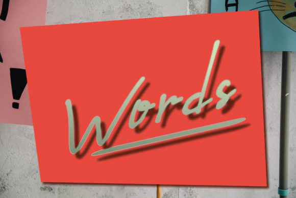 Words: The Sweet Handwritten Font for Campaigns