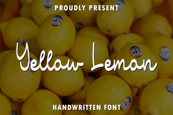 Yellow Lemon: The Sweet Handwritten Font for Your Craft Projects